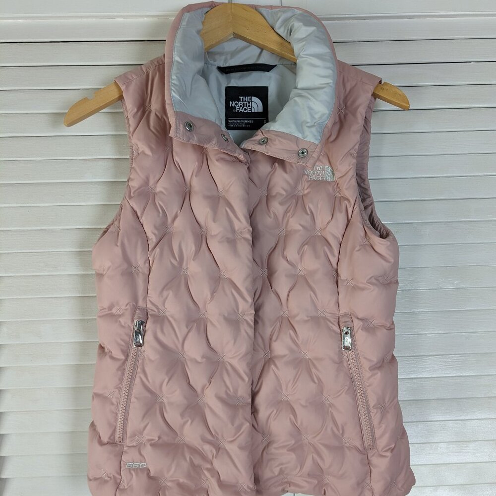 The North Face Dusty Pink  Goose Down Puffer Vest